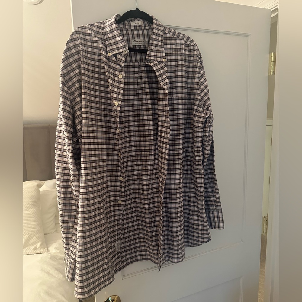 Peter Millar Houndstooth Men’s Button Down- XL